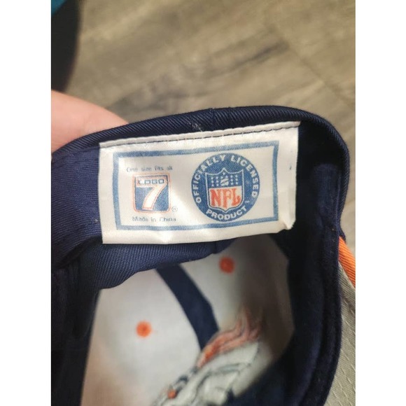 Vintage 90s Logo 7 Denver Broncos NFL Snapback Hat - Picture 4 of 4